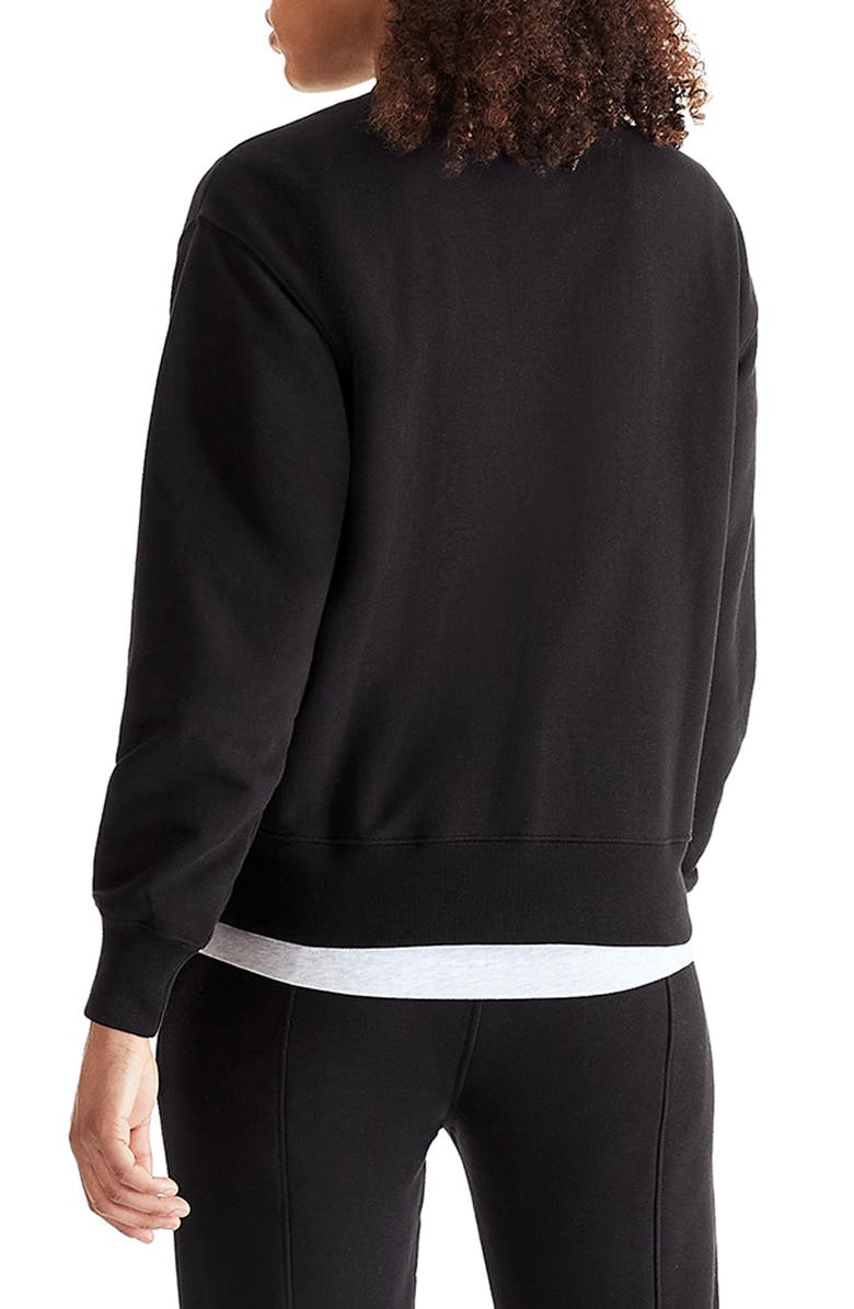 On Club Crewneck Cotton Blend Sweatshirt, Alternate, color, Black