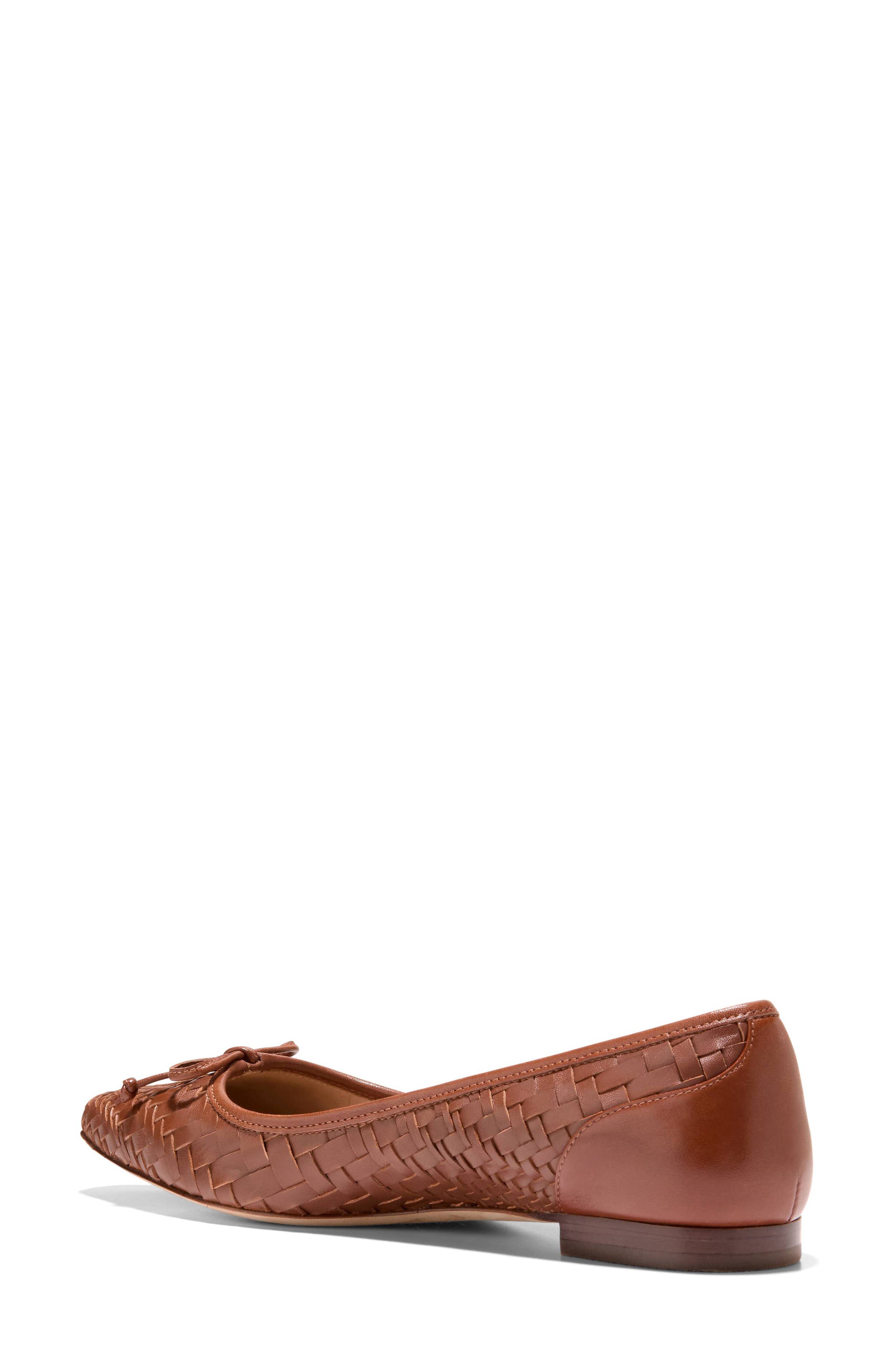 Chlea Pointed Toe Ballet Flat, Alternate, color, DARK CUOI