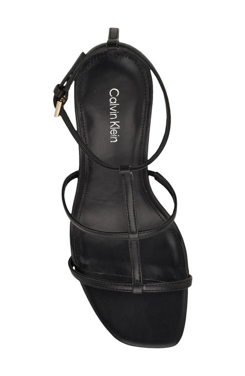 Calvin Klein Pelara Ankle Strap Sandal In Black