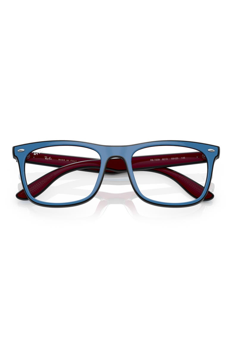 53mm Square Optical Glasses, Alternate, color, BLUE
