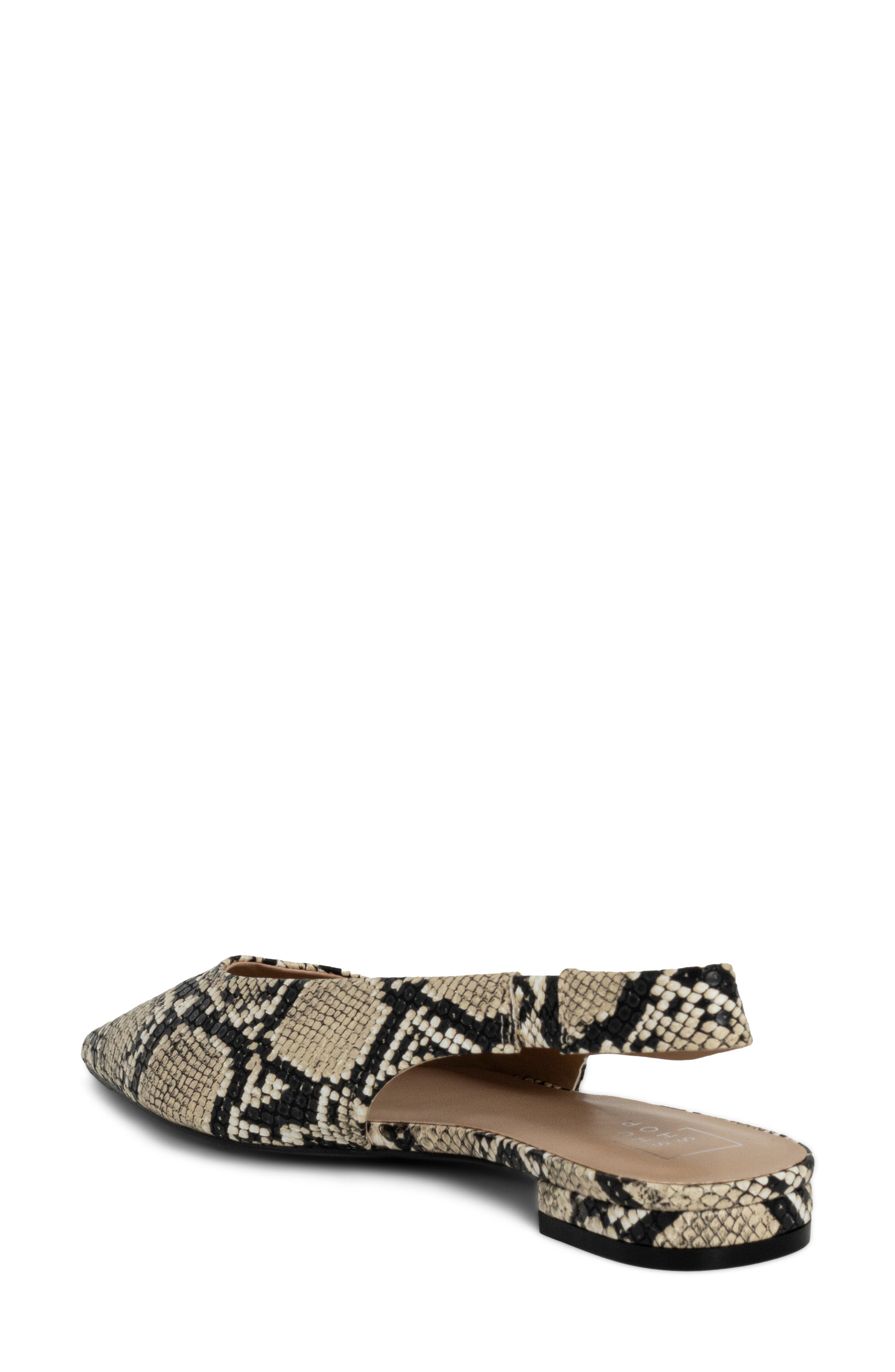 Amelia Slingback Flat, Alternate, color, SNAKE