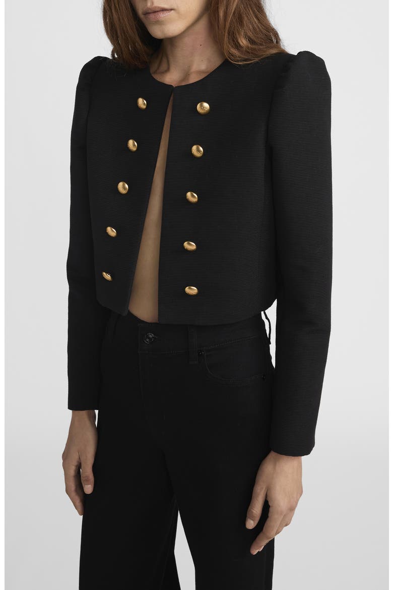 Ritz Nova Cropped Jacket, Alternate, color, BLACK