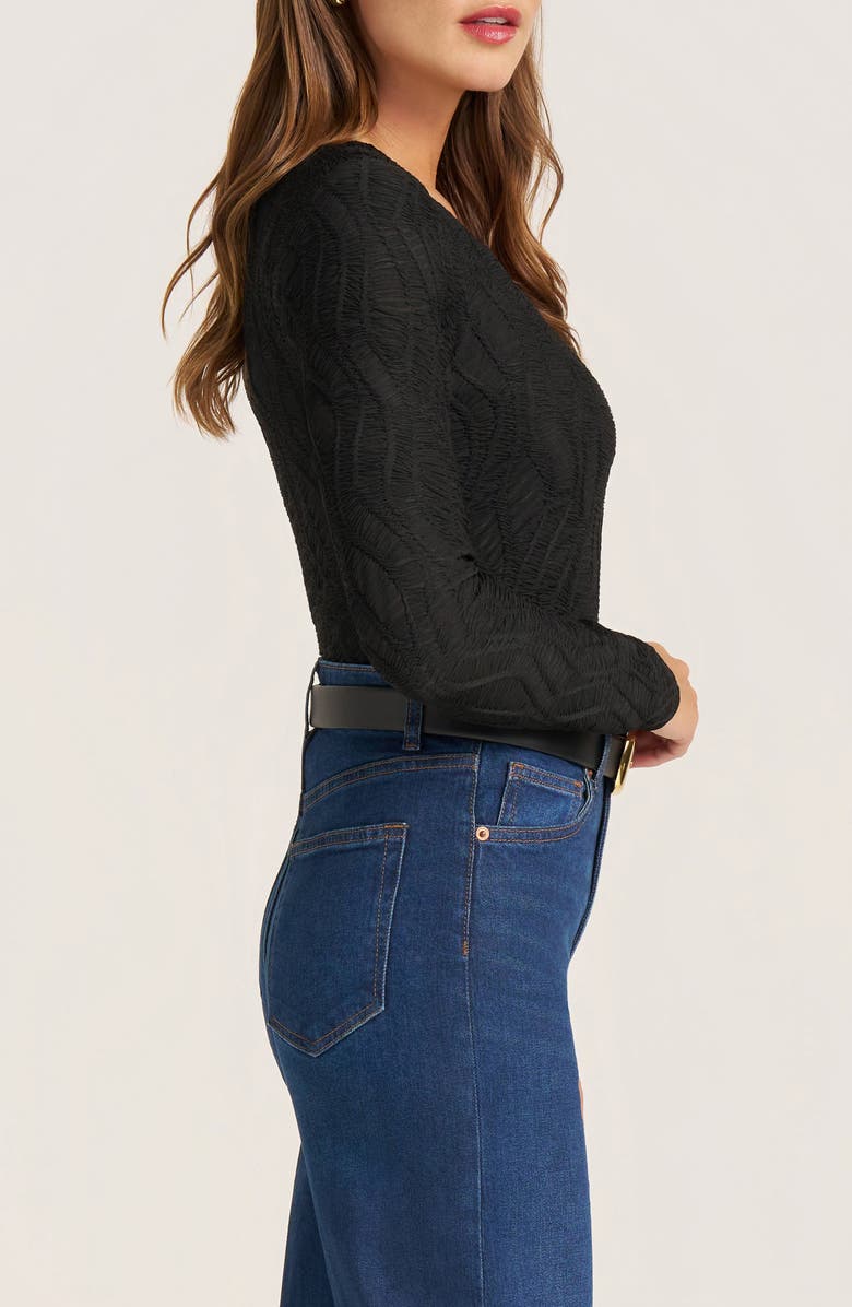 matty m. Rowan Scoop Neck Top, Alternate, color, Black