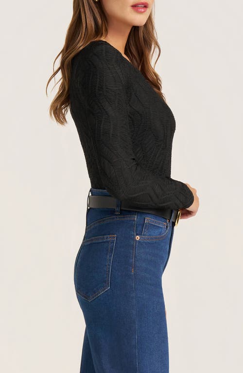 Matty M . Rowan Scoop Neck Top In Black