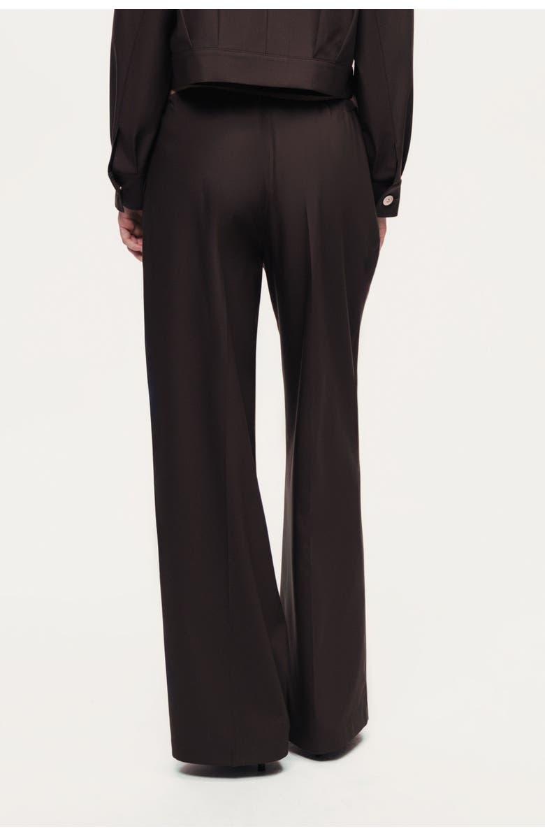 Nocturne Relaxed Drawstring Wide-Leg Pants, Alternate, color, Dark Brown