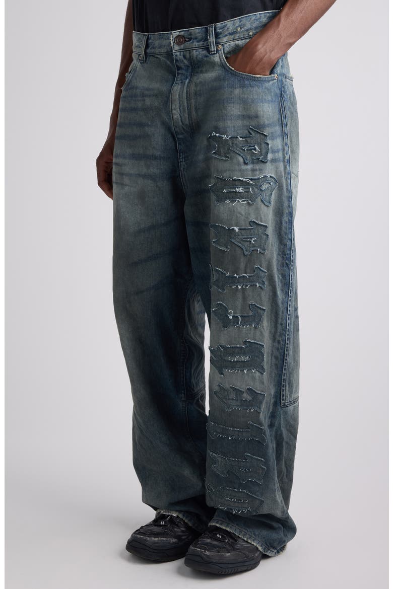 Minimal Distressed Baggy Jeans, Alternate, color, 1505 DIRTY GREY/ LIGHT BL