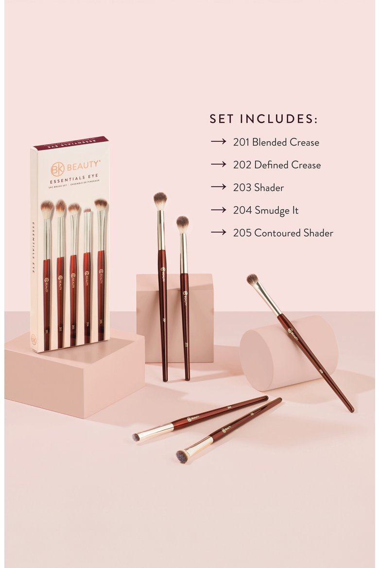 Essentials Collection Eye Brush Set, Alternate, color, Burgundy