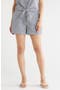  Navy Blue Check Eyelet