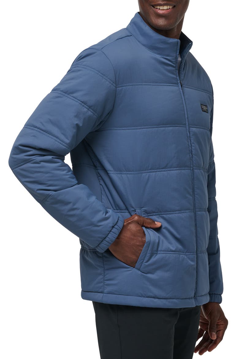 Palisades Nylon Puffer Jacket, Alternate, color, NAVY