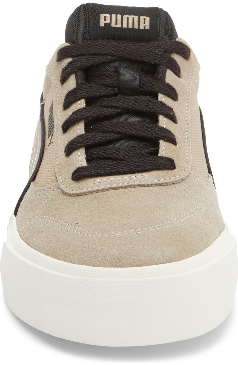 PUMA Court Classic Vulcanized Sneaker, Alternate, color, Ice Coffee/ Puma Black