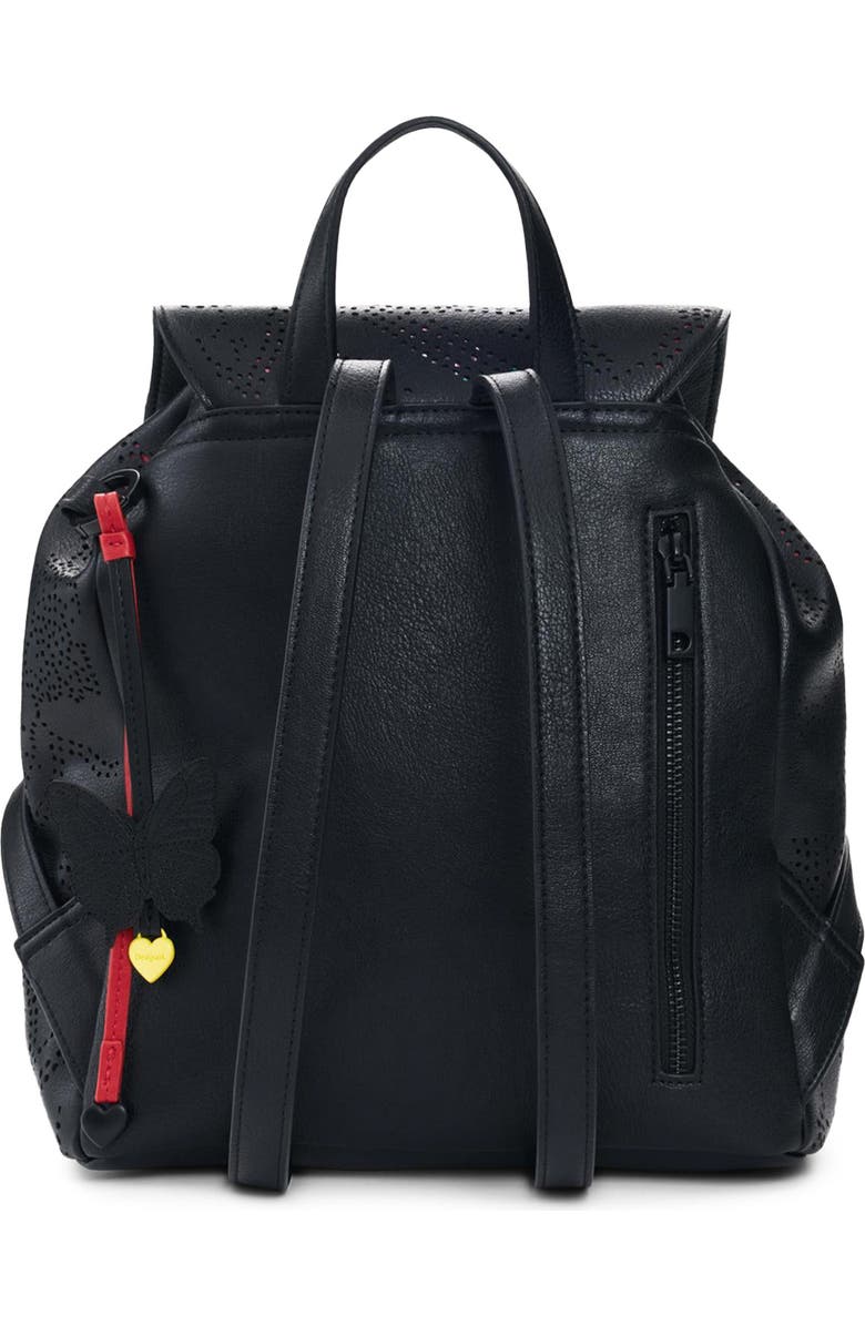 Desigual Mini Perforated Design Convertible Backpack, Alternate, color,