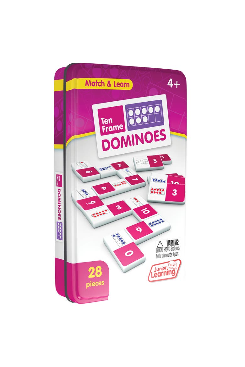 Ten Frame Dominoes, Alternate, color, Multicolored