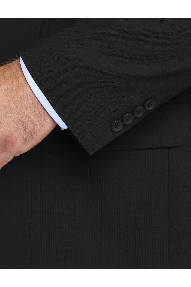 Big & Tall Perfect Fit Jacket-Relaxer Suit Jacket V2, Alternate, color, BLACK