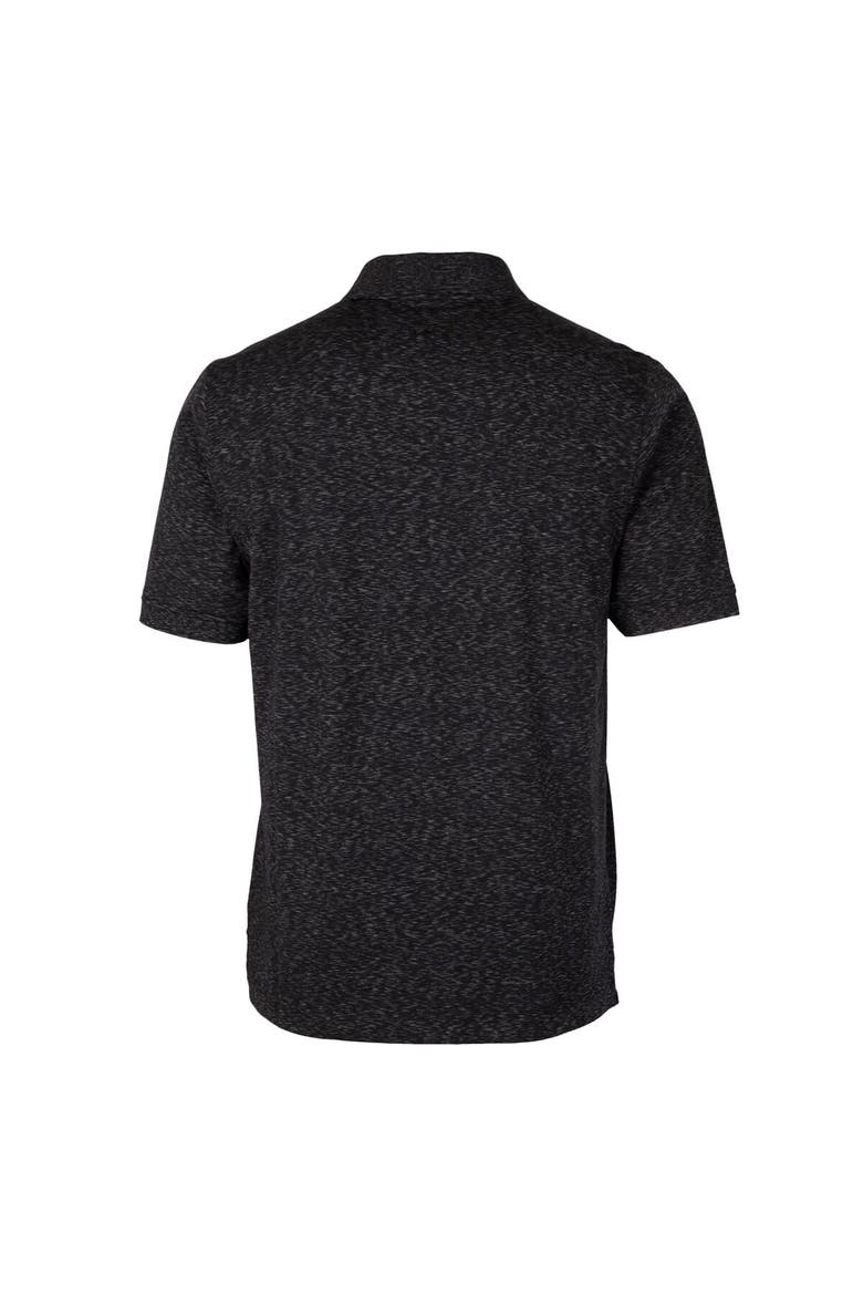 Men's Cutter & Buck Black Nashville Sounds Big & Tall DryTec Advantage Tri-Blend Space Dye Polo, Alternate, color, Black