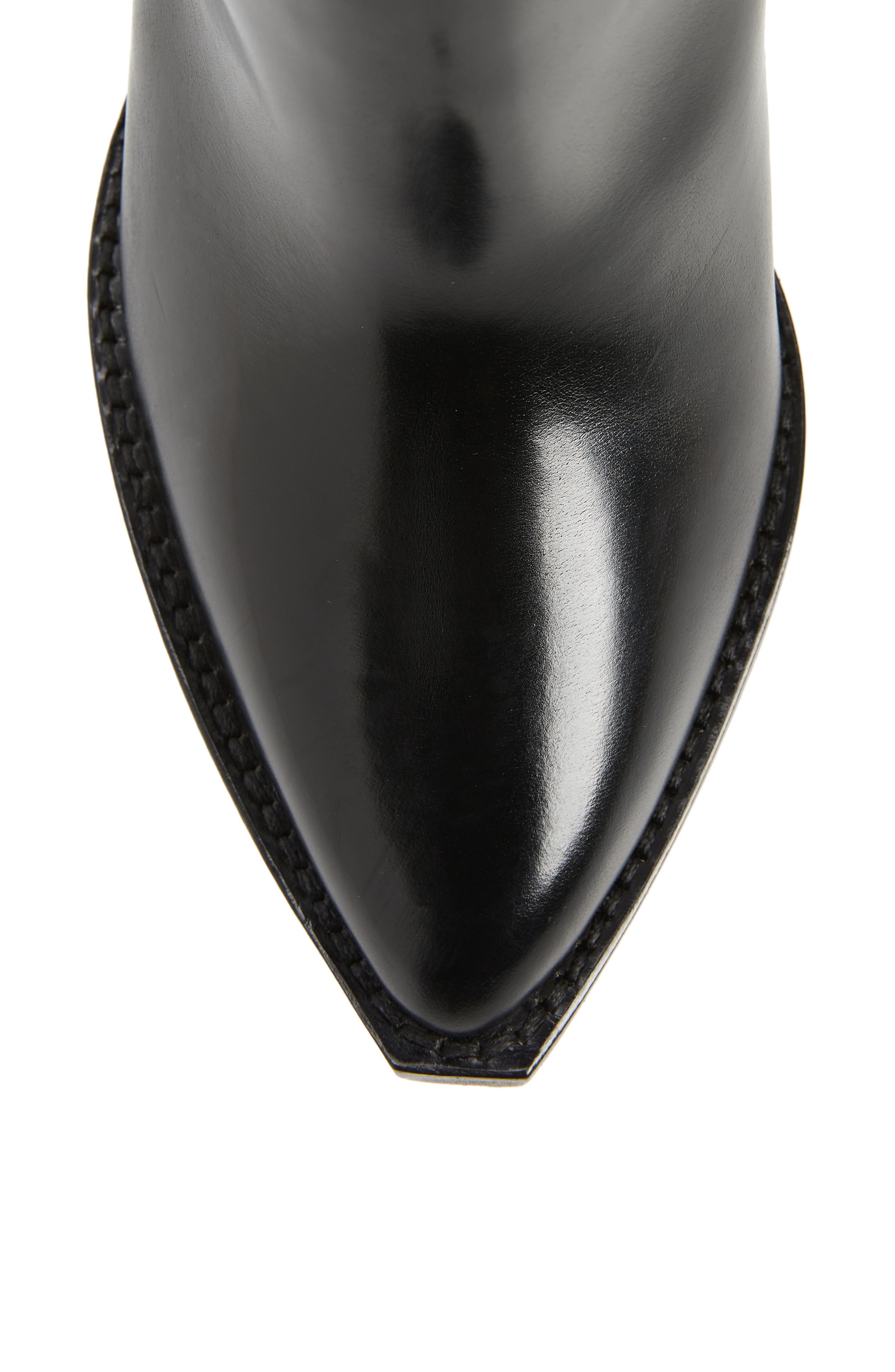 Lomero Tall Western Boot, Alternate, color, BLACK
