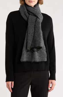 KARL LAGERFELD PARIS Whipstitch Logo Scarf