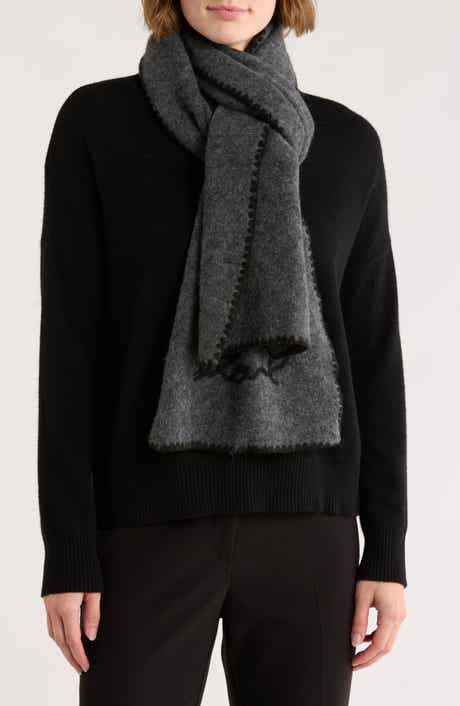 KARL LAGERFELD PARIS Whipstitch Logo Scarf