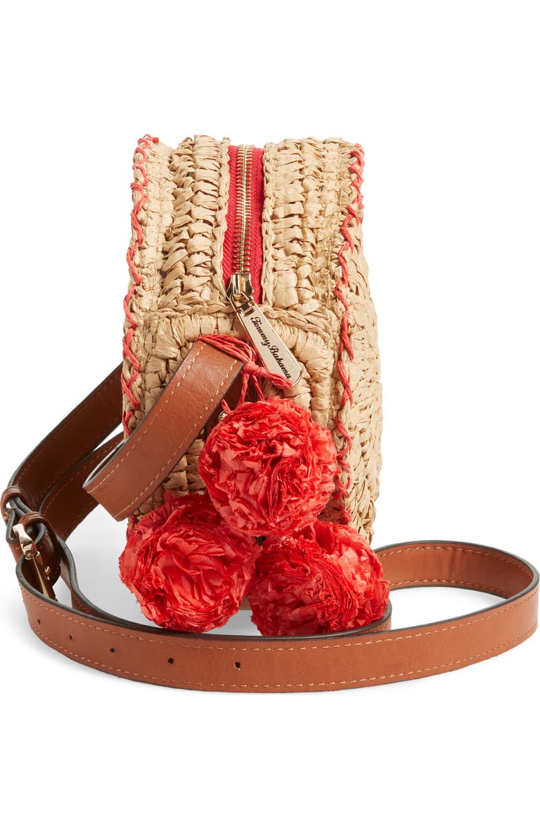 Tommy Bahama Pirro Woven Straw Crossbody Bag, Alternate, color,