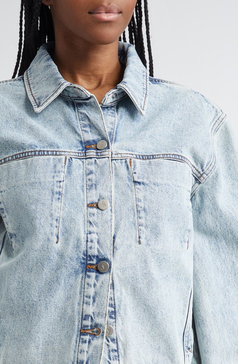 Proenza Schouler Lawrence Denim Jacket, Alternate, color, Classic Wash