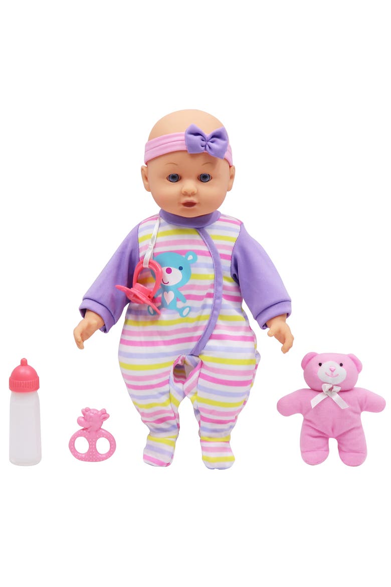 14 Inch Baby Doll Maggie with Teddy, Alternate, color, Multicolored
