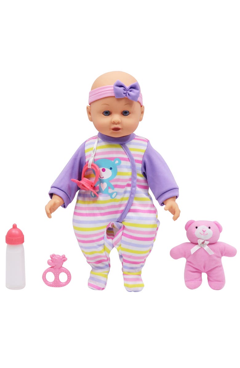 Dream Collection 14 Inch Baby Doll Maggie with Teddy, Alternate, color, Multicolored