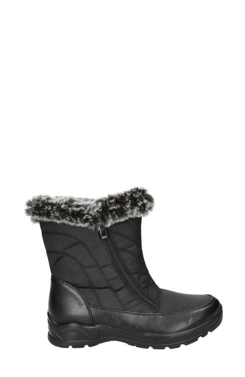Easy Street Portland Faux Fur Lined Waterproof Boot In Black