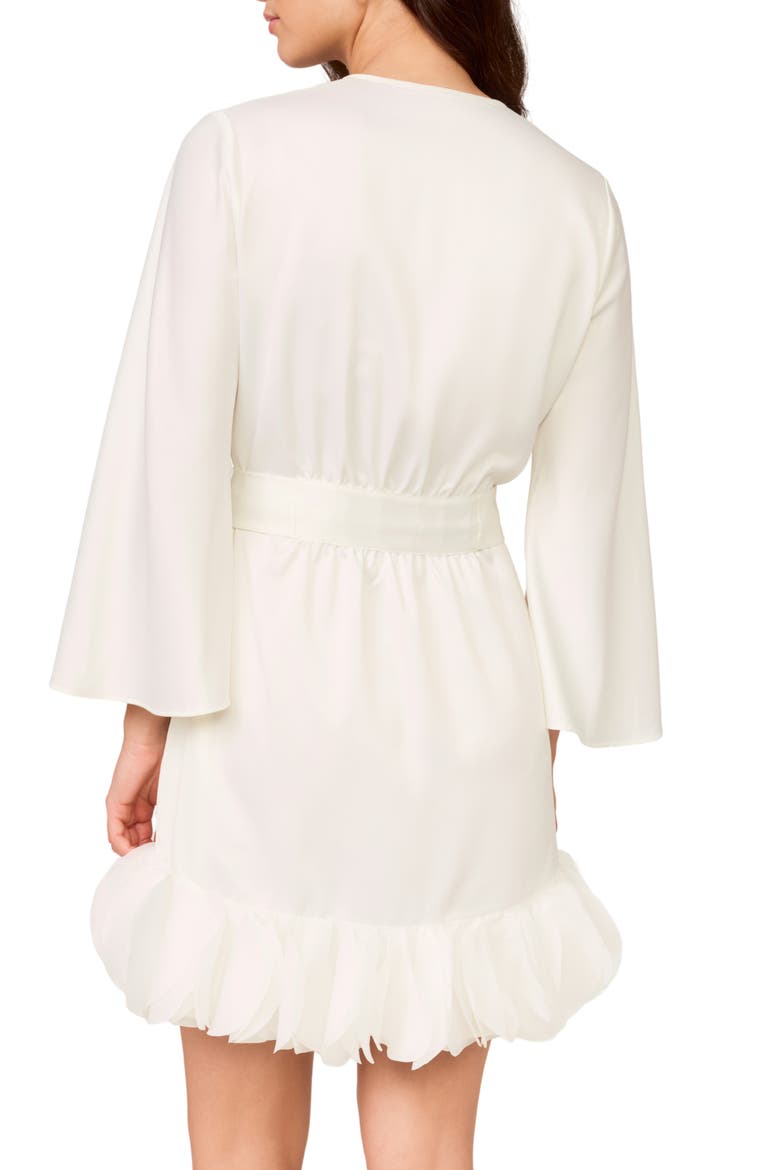 Villa Charmeuse & Organza Wrap, Alternate, color, IVORY