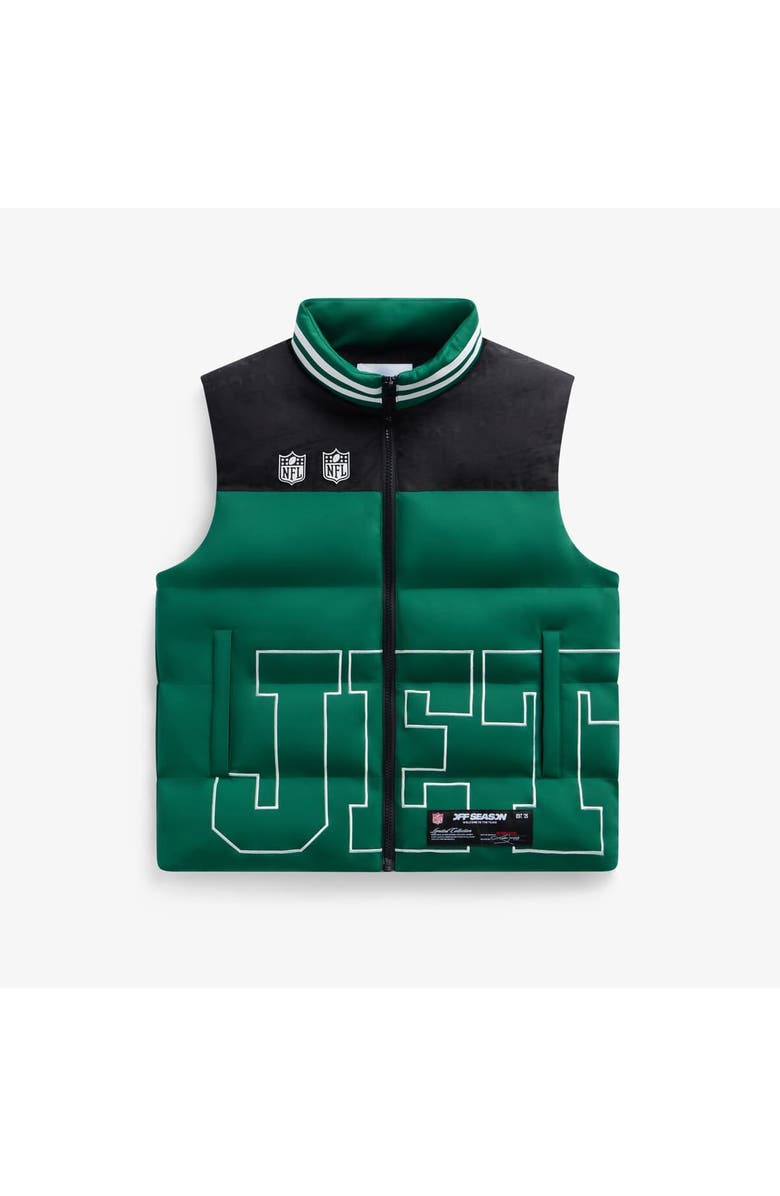 Off Season Unisex  Green New York Jets Team Puffer Vest, Main, color, Green