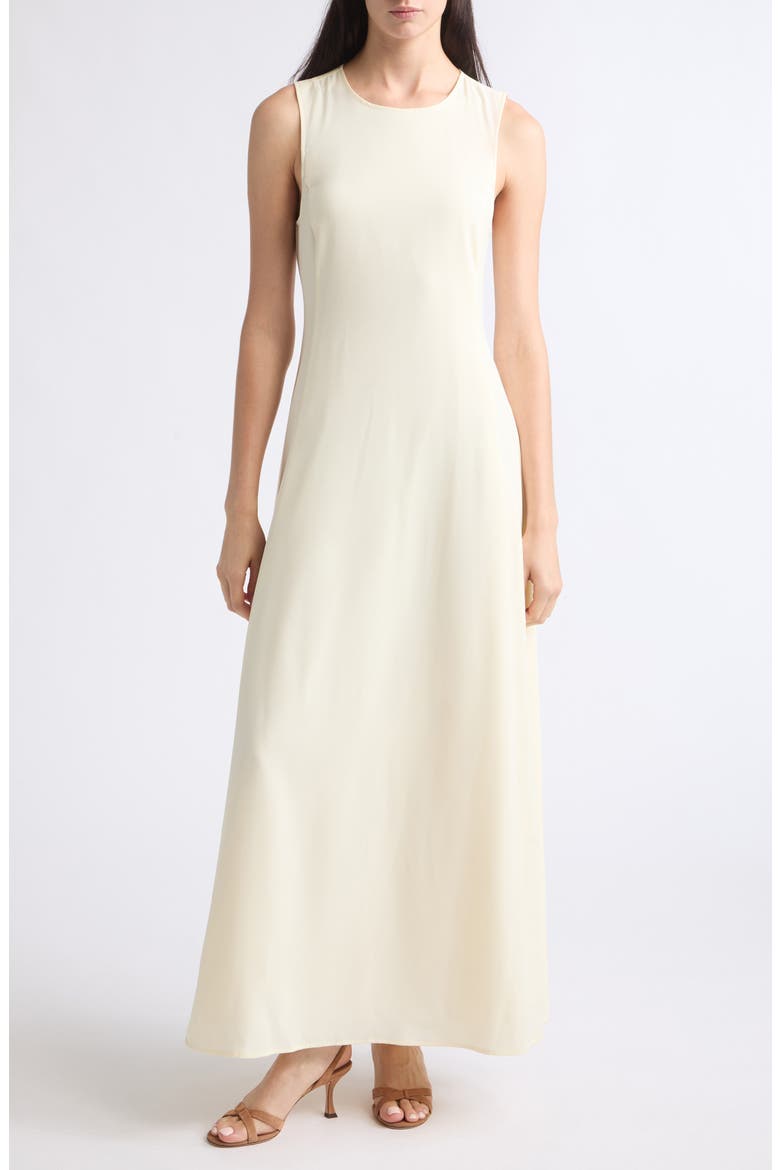 Cady Scoop Neck Midi Dress, Main, color, IVORY