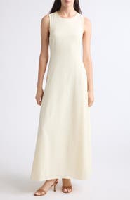 Emporio Armani Cady Scoop Neck Midi Dress