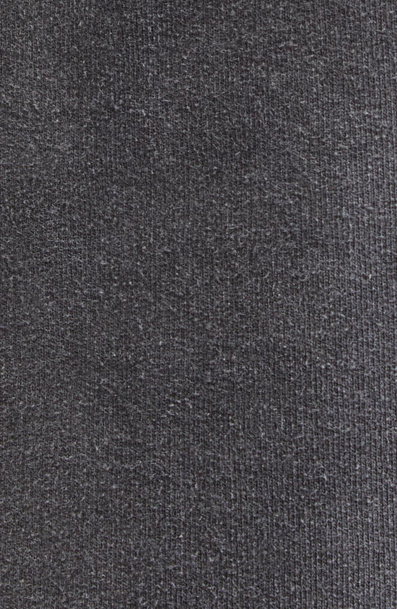 Alexander Wang Hotfix Crystal Drawstring French Terry Miniskirt, Alternate, color, Washed Caviar