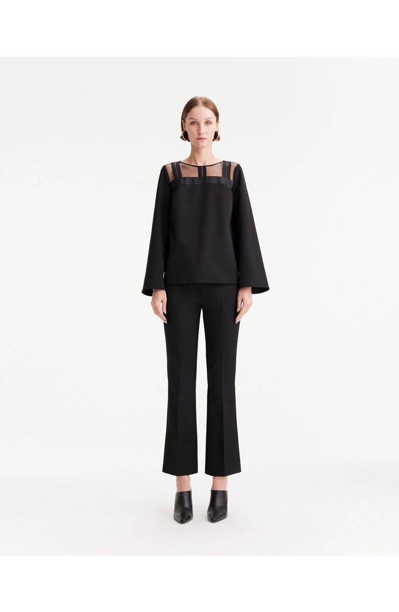 THEO The Label Aphrodite Bootcut Pant, Alternate, color, Black