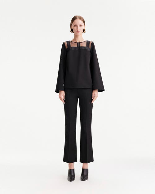 Theo The Label Women's Black Aphrodite Bootcut Pant In Black