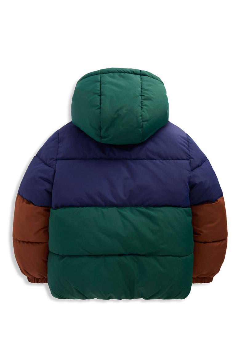 Kids' Fun Baffled Coat, Alternate, color, METALLIC