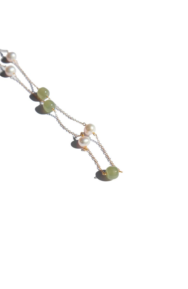 seree Olivia Jade pearl necklace, Alternate, color, Light Green