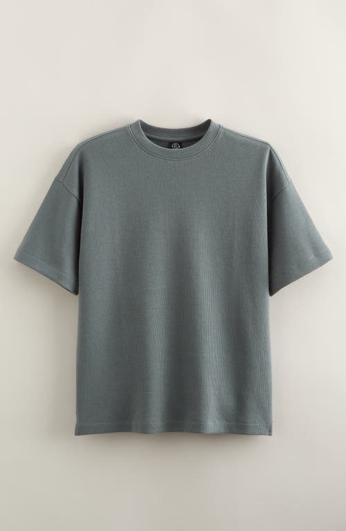 Treasure & Bond Kids' Oversize Waffle T-shirt In Gray