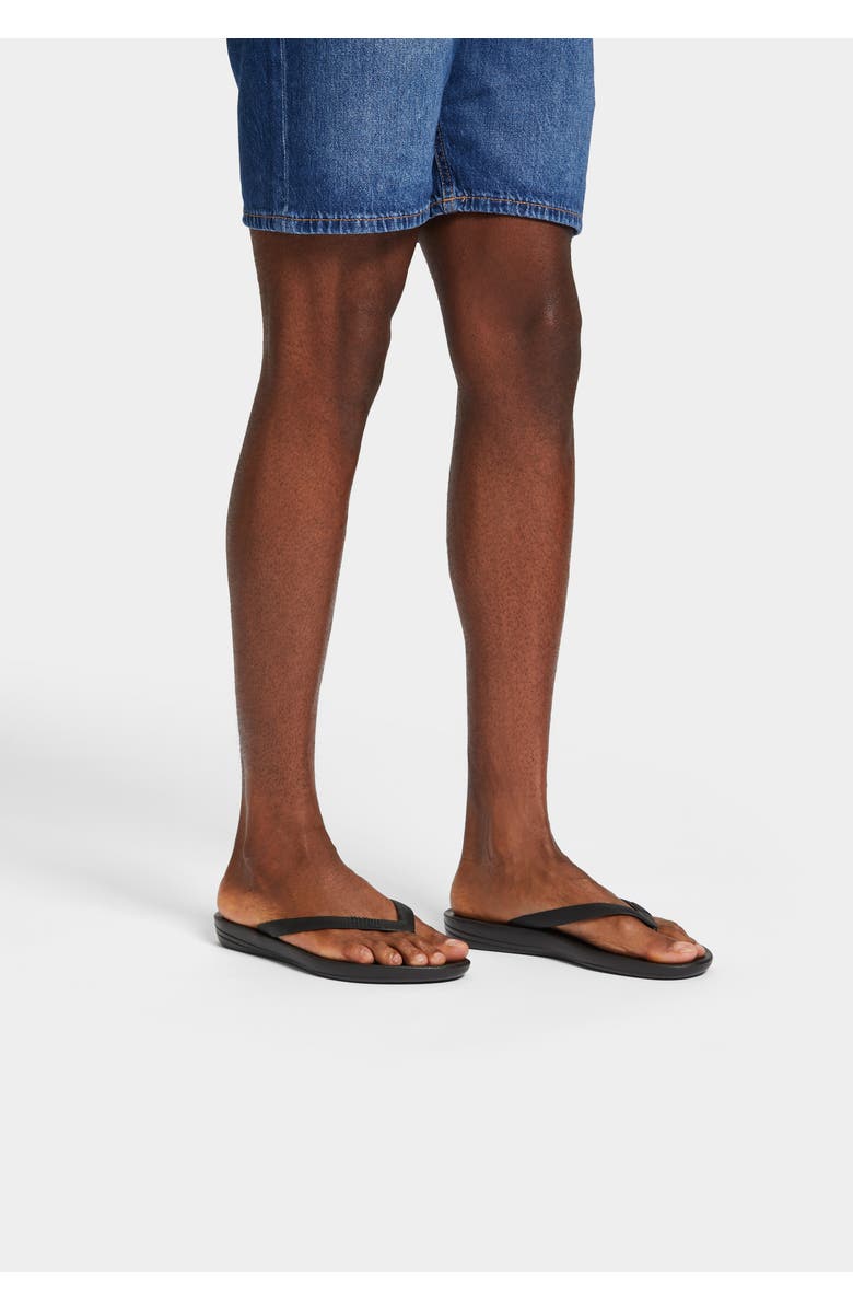 FitFlop Iqushion ergonomic flip-flops, Alternate, color, Black