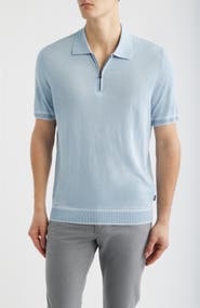 BOSS Norbertino Cotton Short Sleeve Tipped Sweater