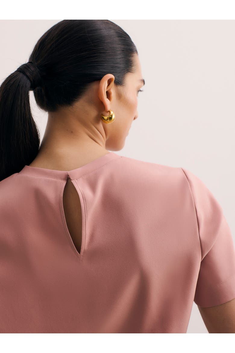 Roche Silk Top, Alternate, color, Pink