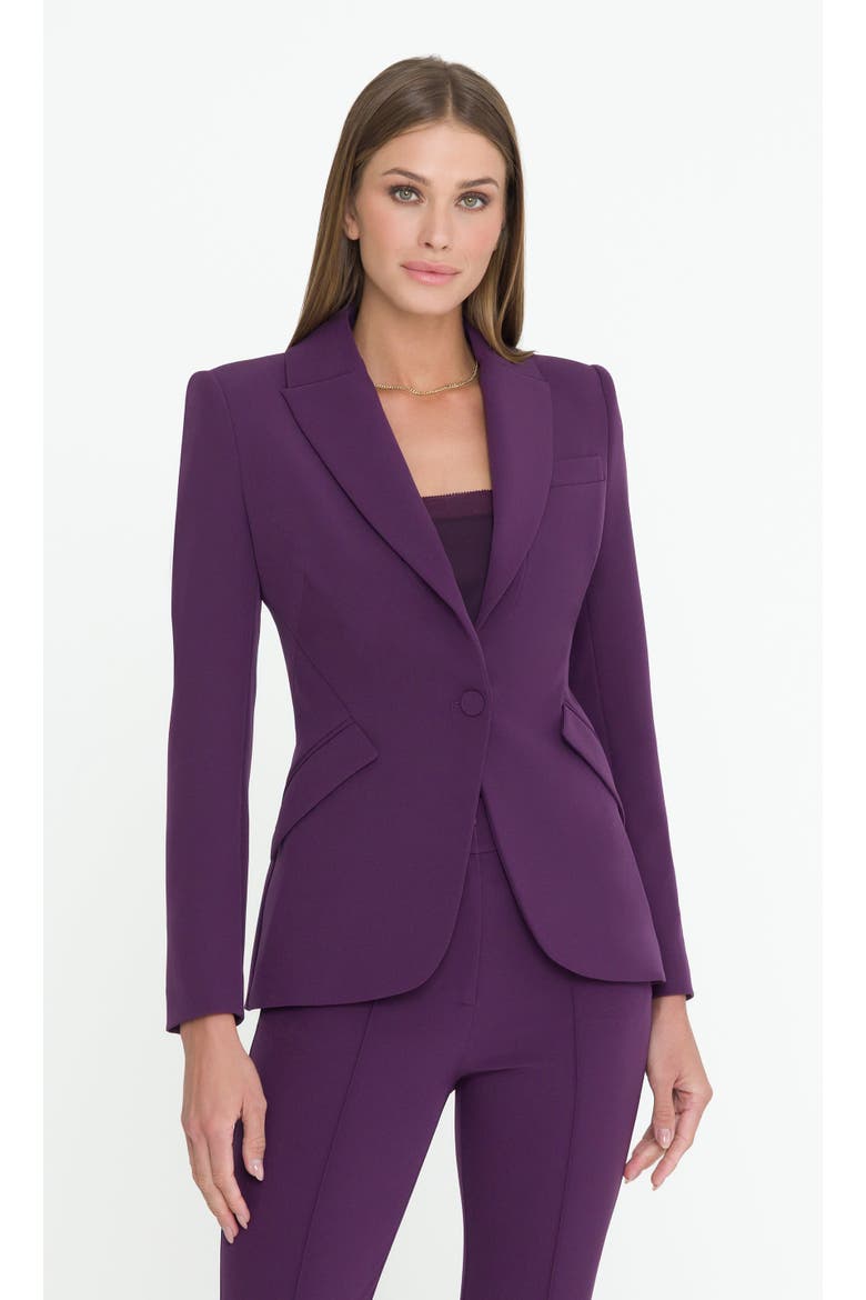 Vera Crepe Blazer, Main, color, Purple