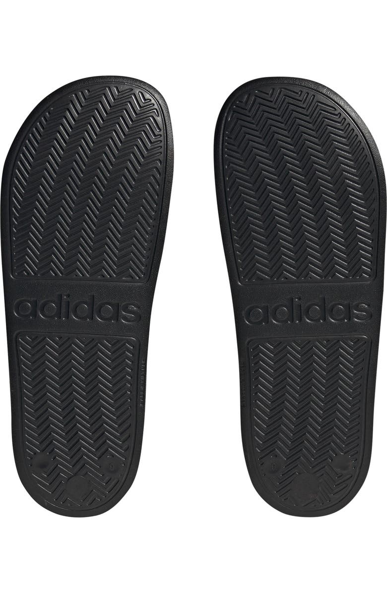 adidas Adilette Shower Slide Sandal, Alternate, color, White/ Black/ Black