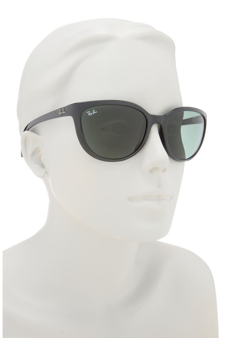 59mm Square Sunglasses, Alternate, color, BLACK