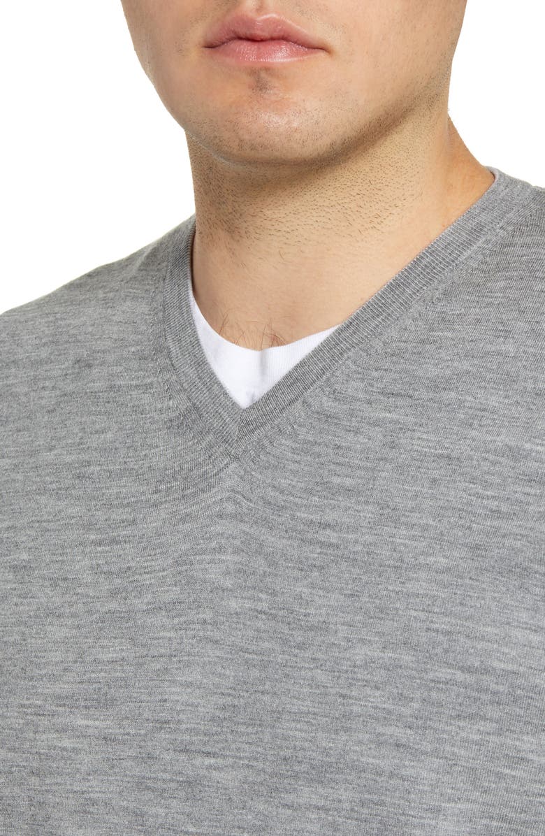 Peter Millar Excursionist Flex V-Neck Wool Blend Sweater, Alternate, color,