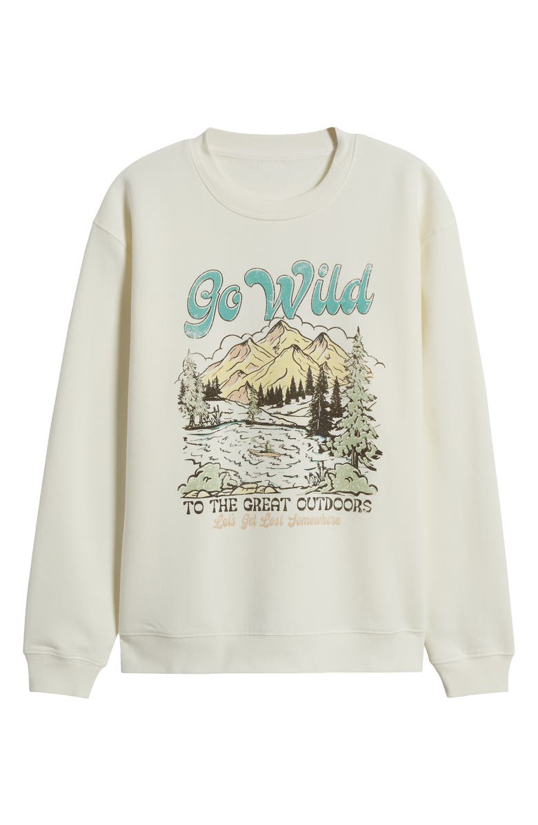 Vinyl Icons Go Wild Graphic Sweatshirt, Alternate, color, 