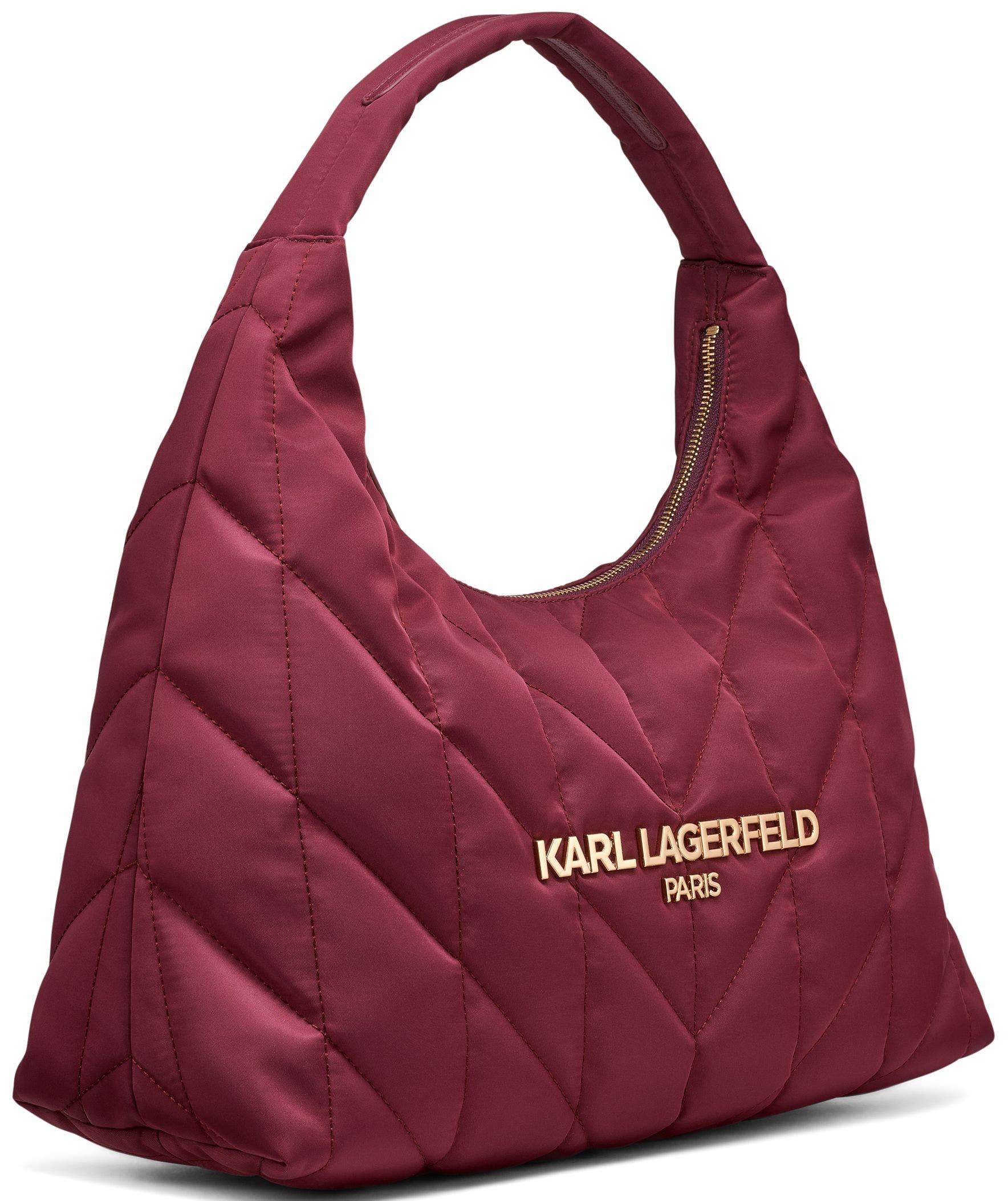 KARL LAGERFELD PARIS Voyage Hobo, Alternate, color, Wine