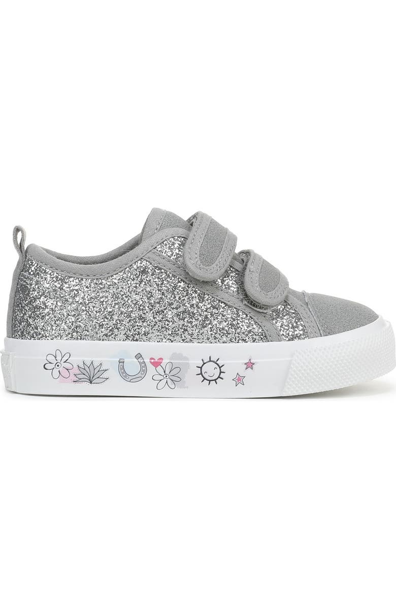 Blowfish Malibu Kids' Cove Sneaker, Alternate, color, Grey / Silver Glitter