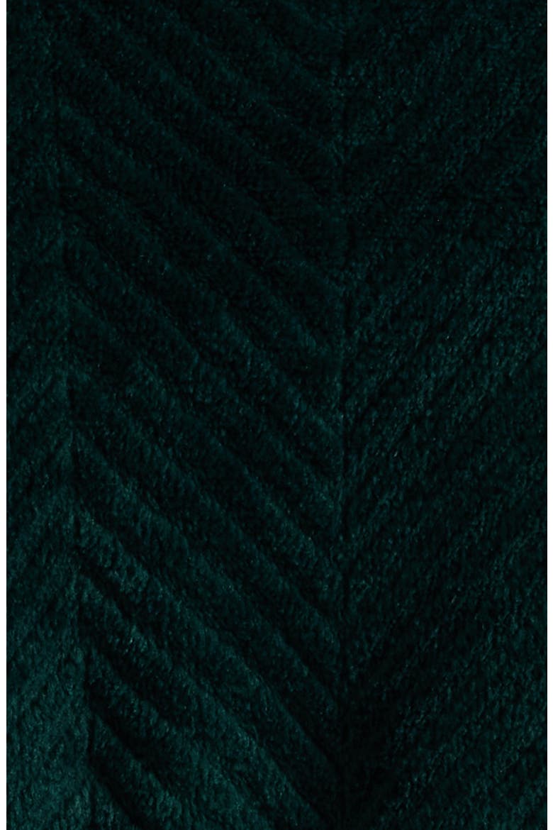 Textured Plush Shawl Robe, Alternate, color, EVERGREEN