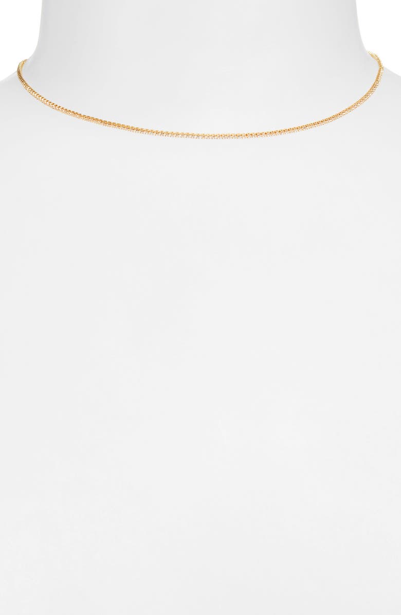 Shashi Teeny Tiny Tennis Necklace, Alternate, color, Gold