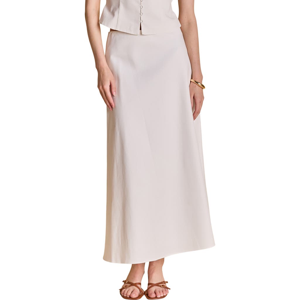 Endless Rose Cotton & Linen Blend Maxi Skirt
