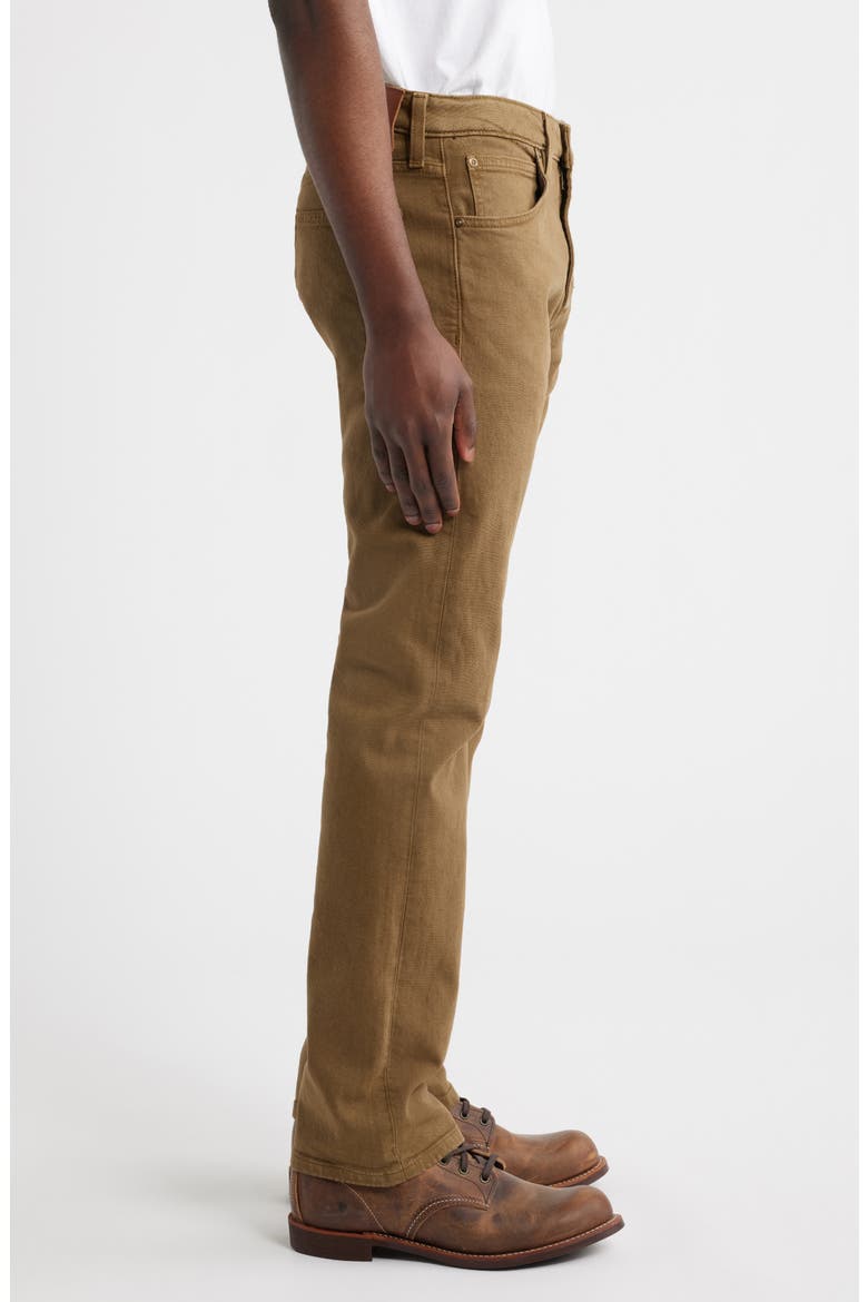 Slim Straight Stretch Twill 5-Pocket Pants, Alternate, color, OLIVE